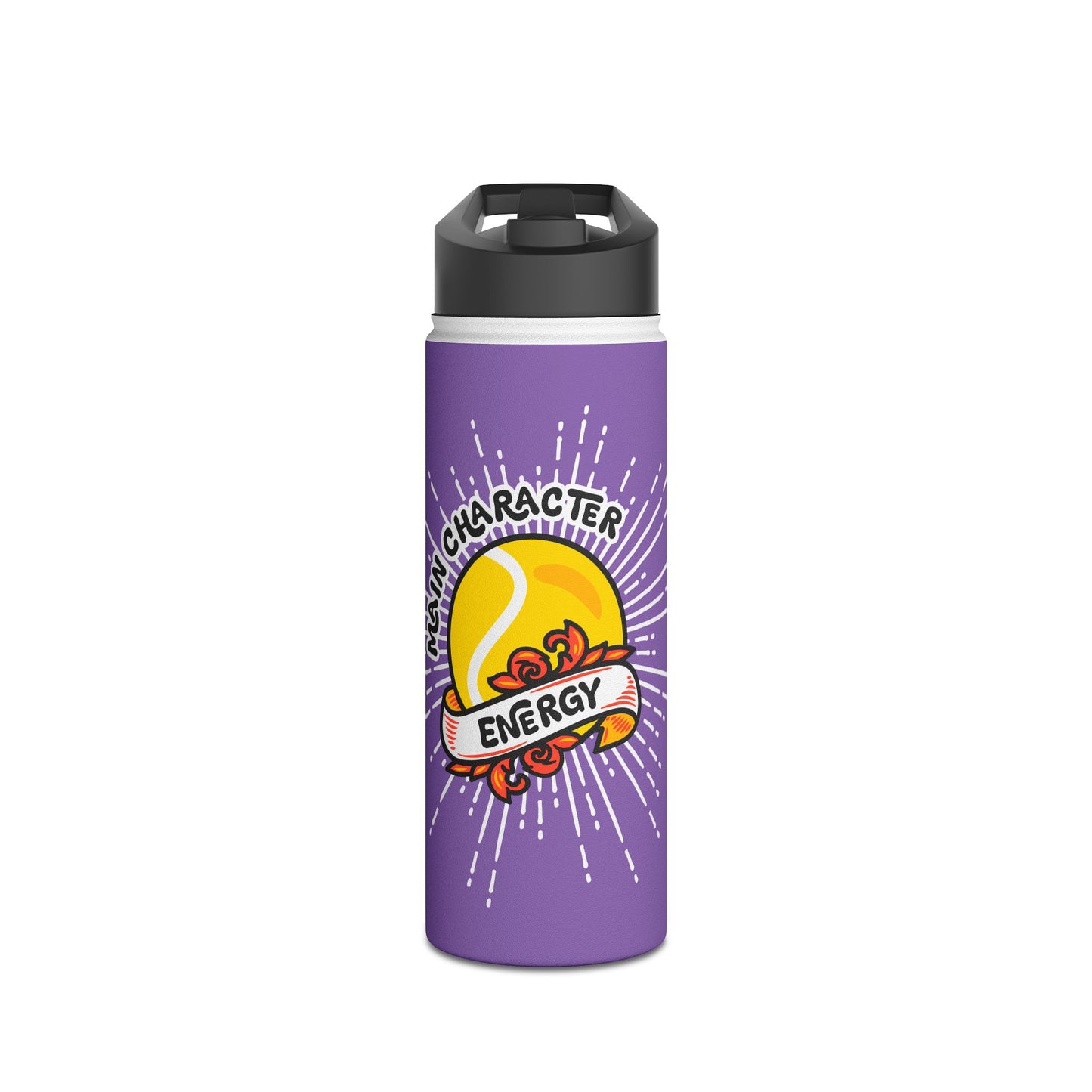 MAIN CHARACTER ENERGY · Water Bottle · Purple