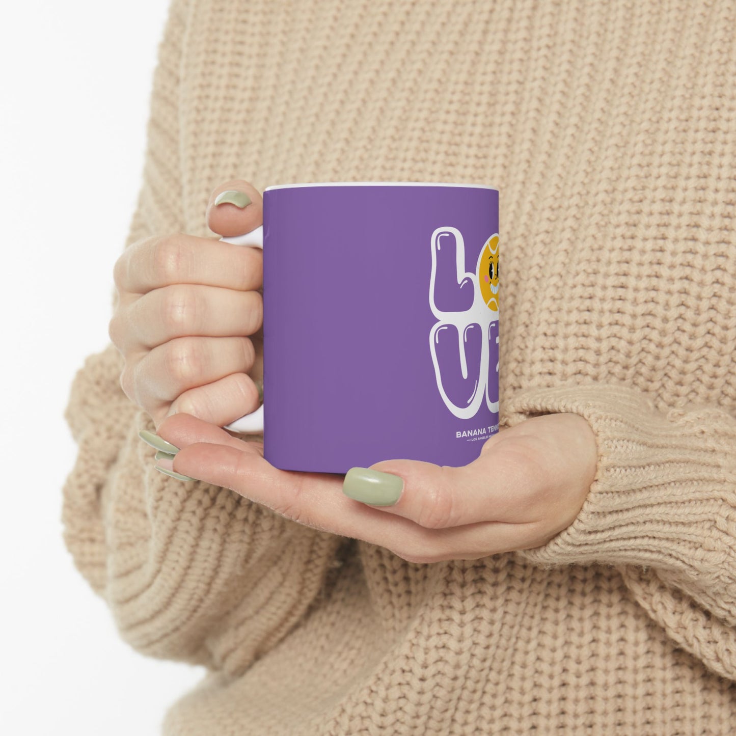 LOVE · Ceramic Mug · Purple