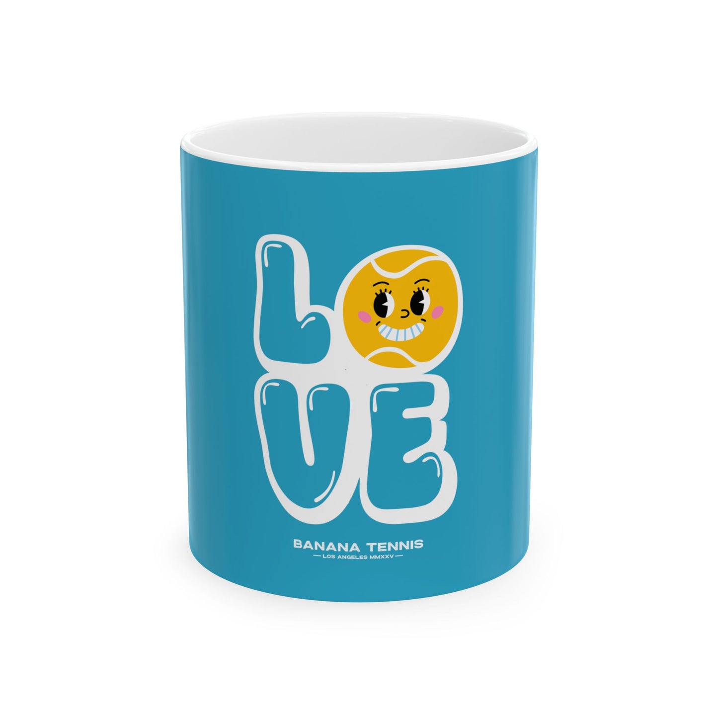 LOVE · Ceramic Mug · Turquoise