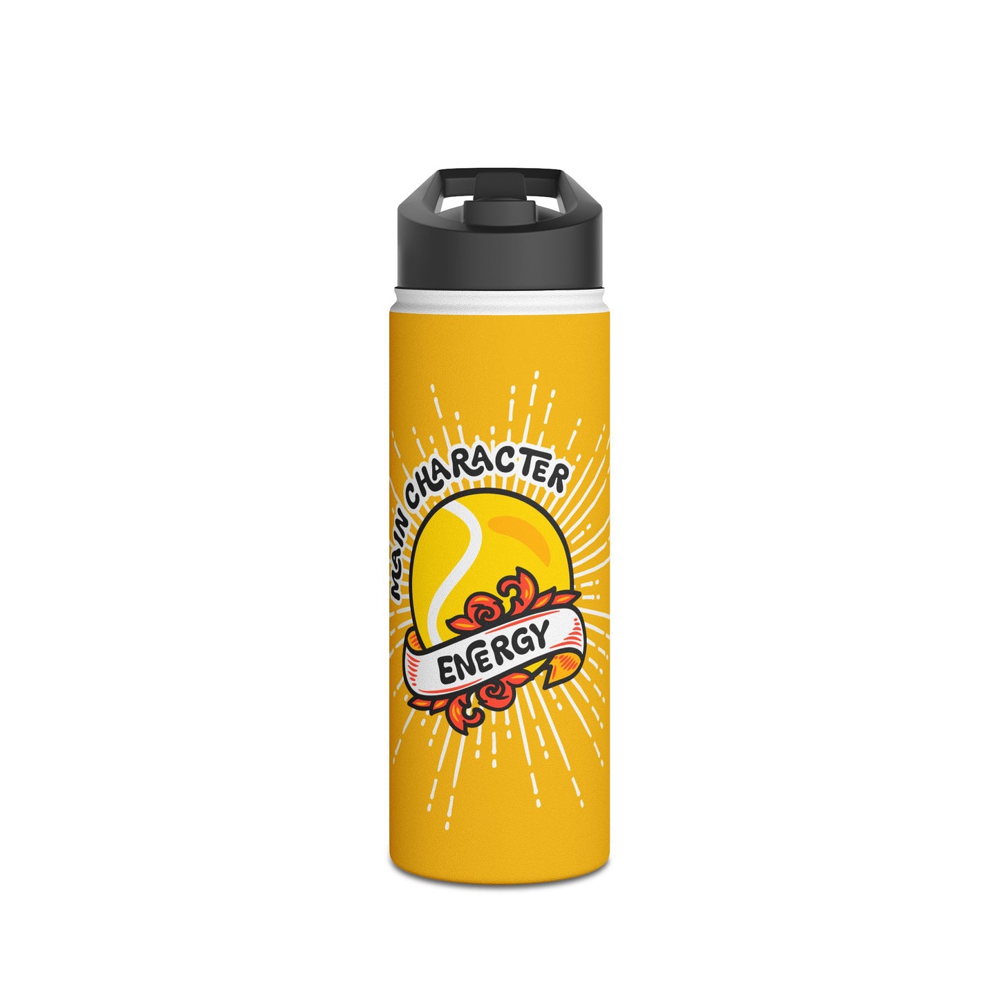 MAIN CHARACTER ENERGY · Water Bottle · Yellow