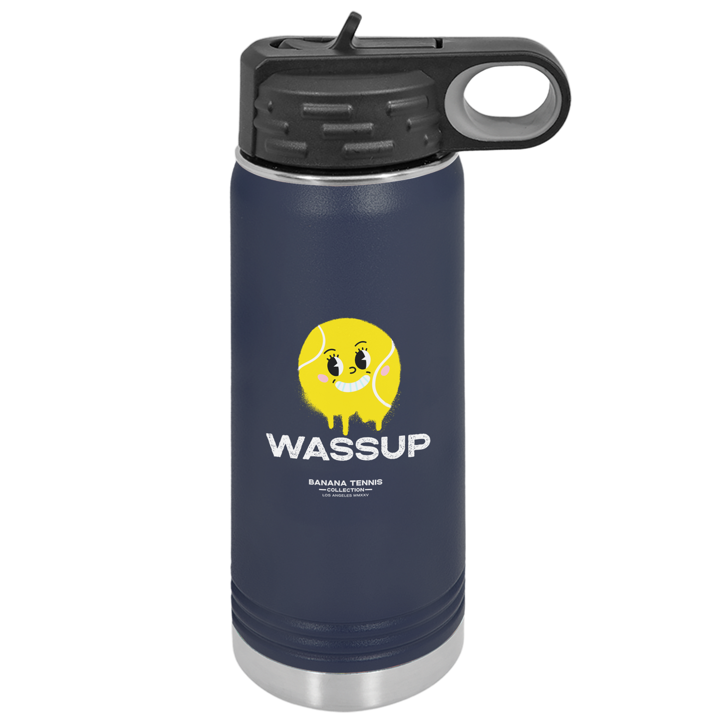 WASSUP · Stainless Steel Water Bottle · Navy