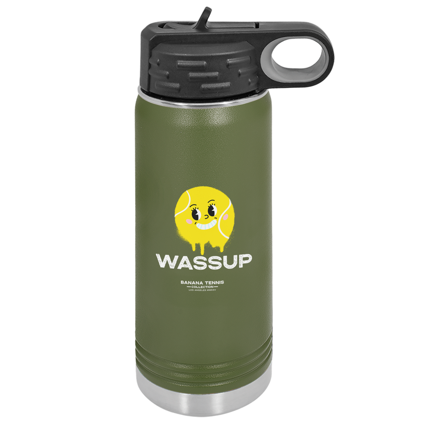 WASSUP · Stainless Steel Water Bottle · Olive Green