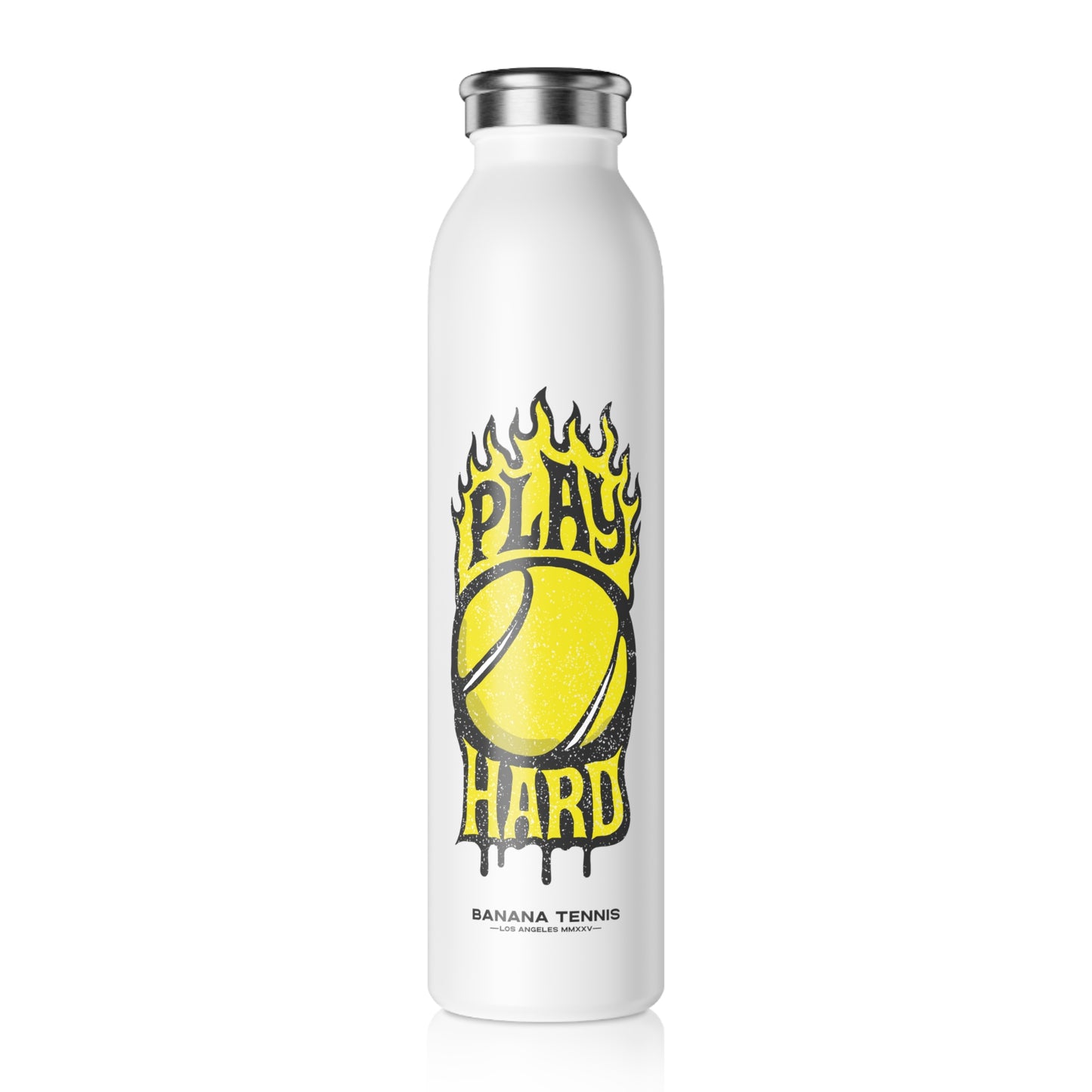 PLAY HARD · Slim Water Bottle