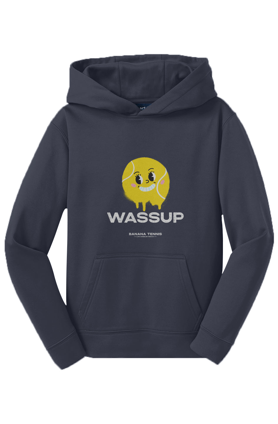 WASSUP HOODIE Fleece Hooded Pullover