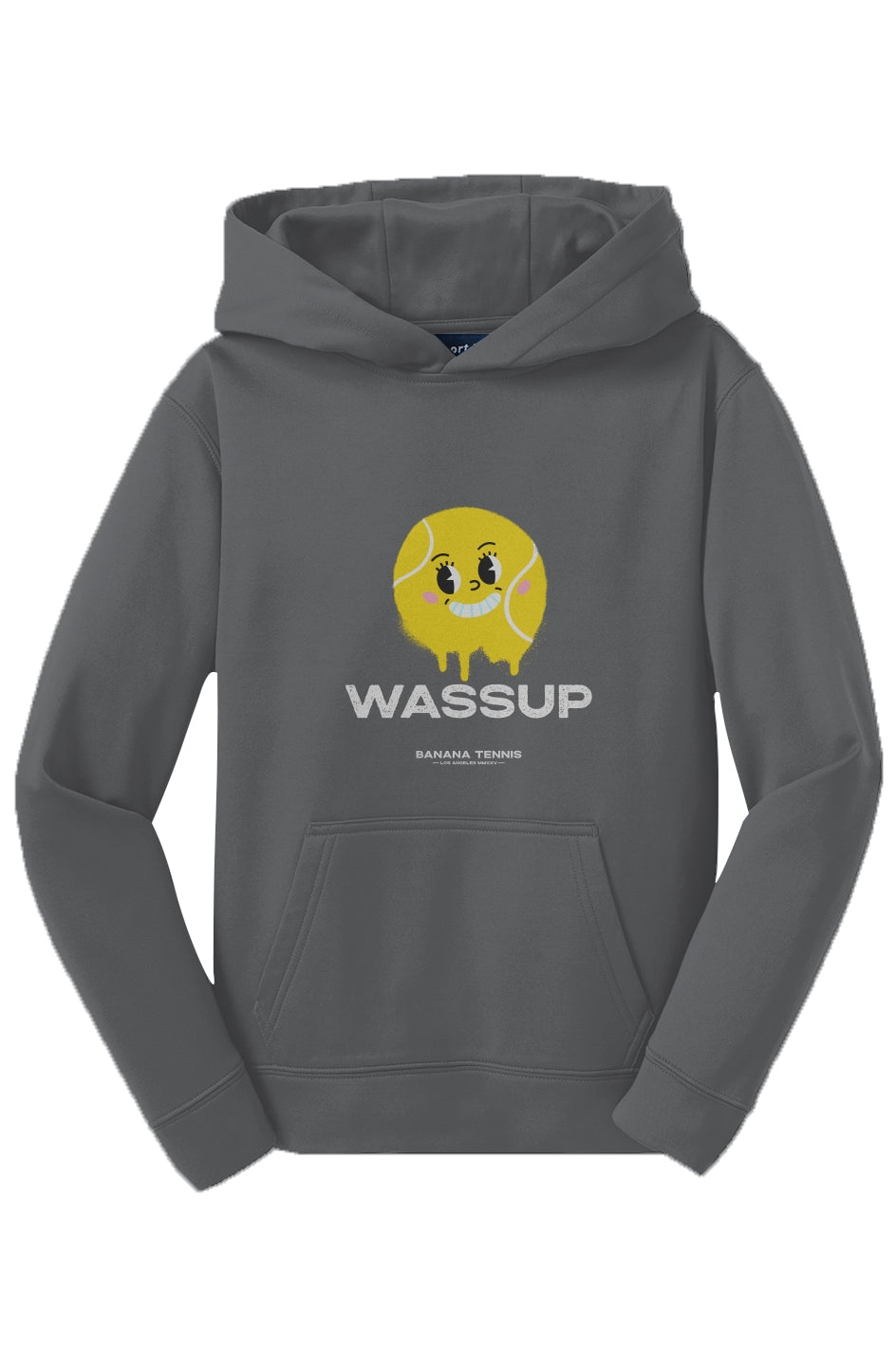 WASSUP HOODIE Fleece Hooded Pullover