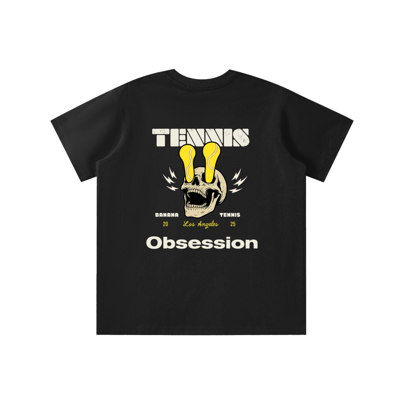 TENNIS OBSESSION · Quick-Dry Kids' T-shirt · Black