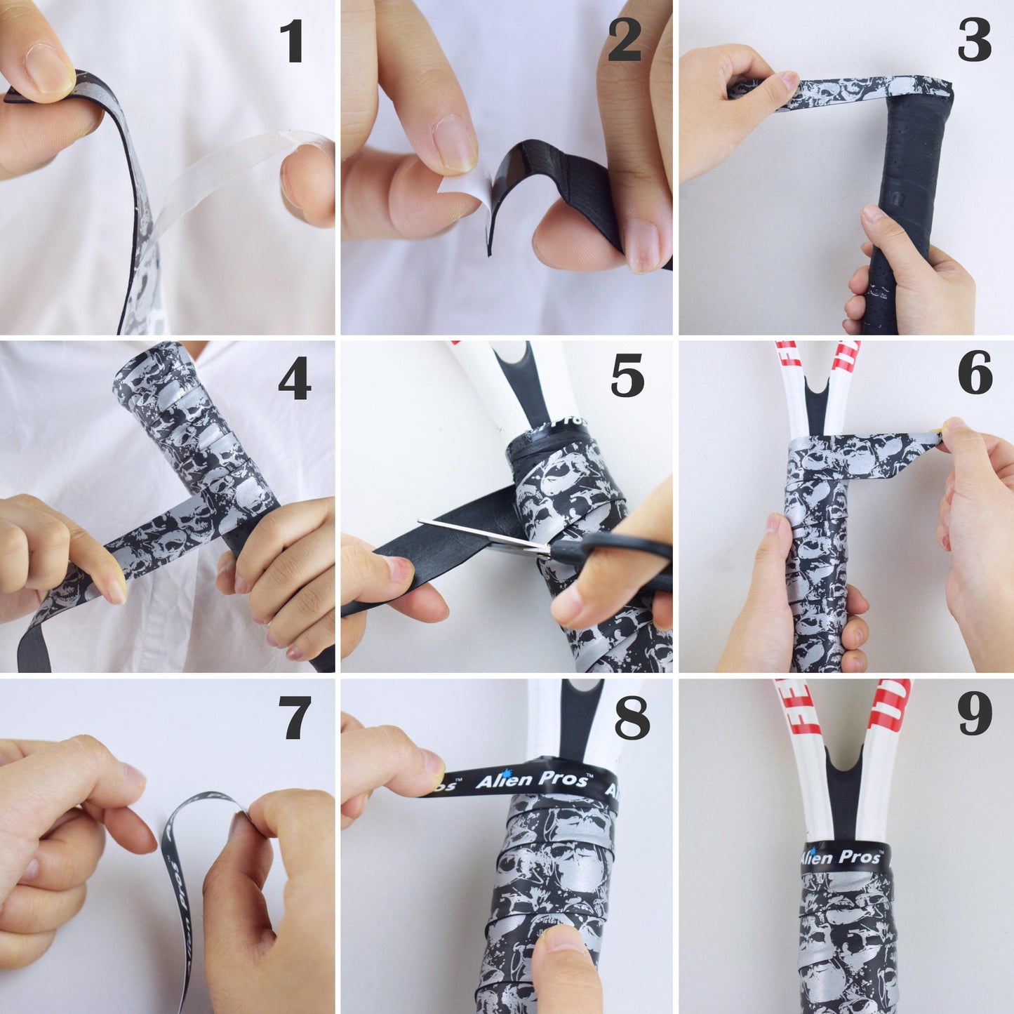 Tennis Racket Grip Tape - 6 Pack