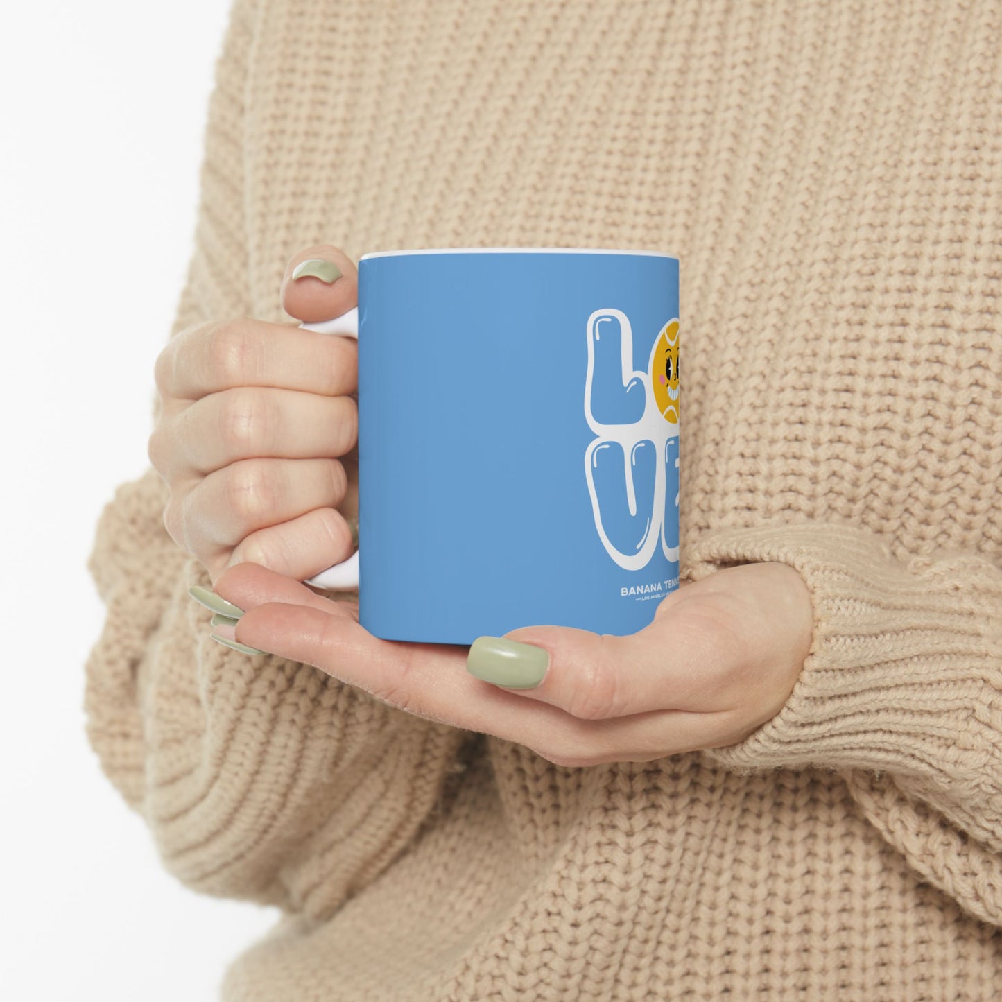 LOVE · Ceramic Mug · Light Blue
