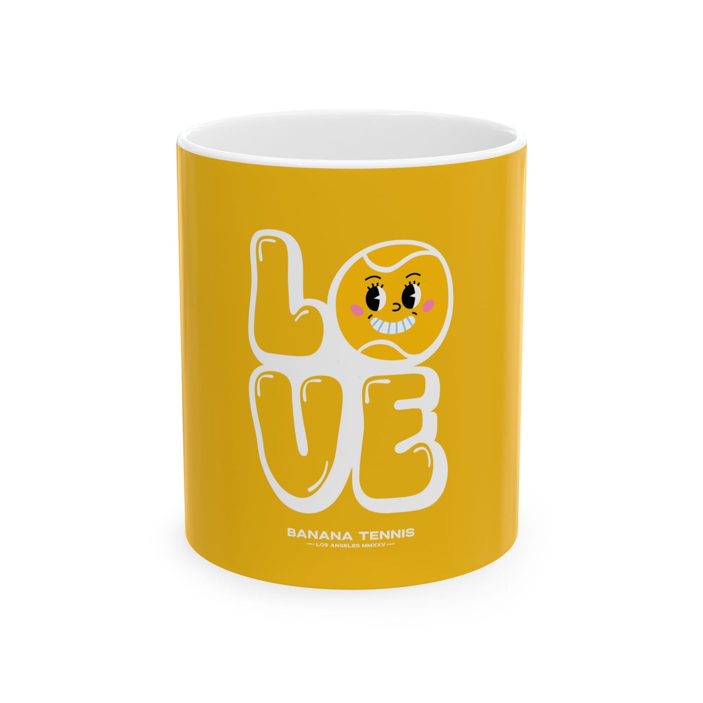 LOVE · Ceramic Mug · Yellow