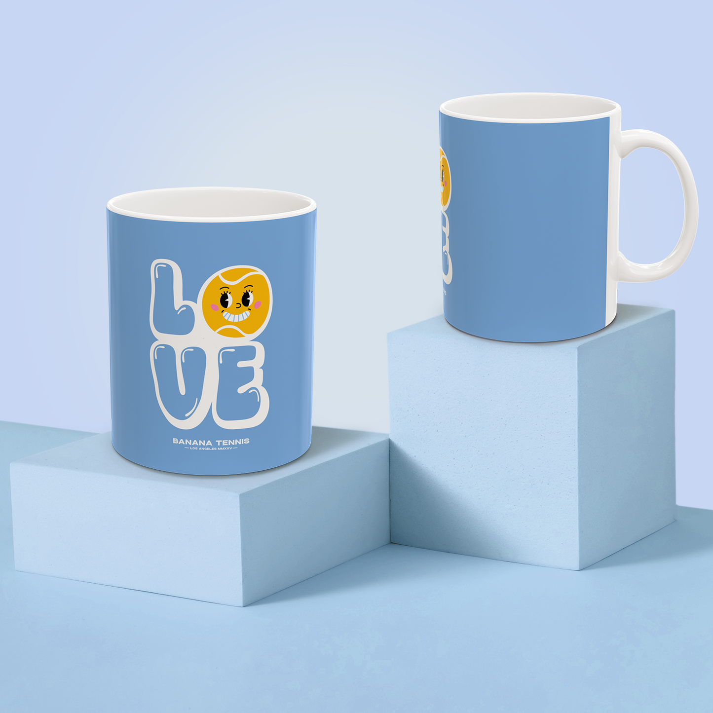 LOVE · Ceramic Mug · Light Blue