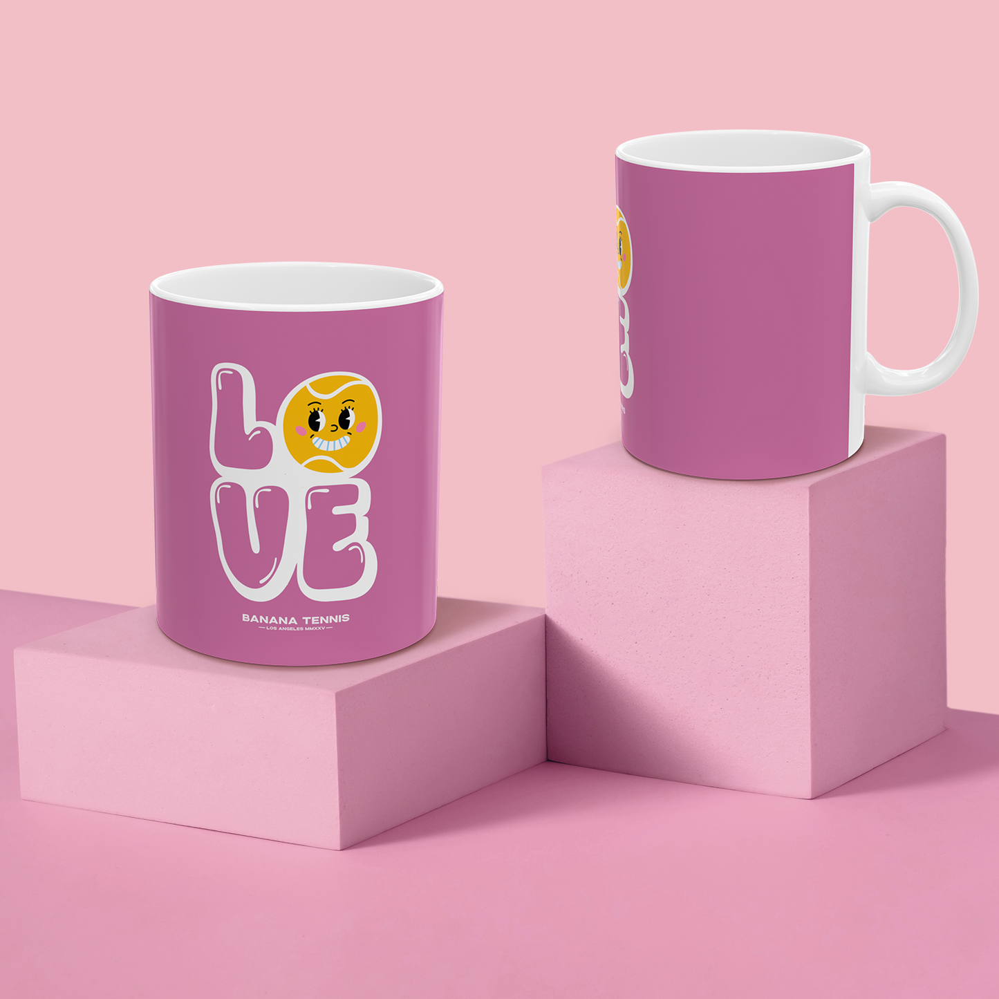 LOVE · Ceramic Mug · Pink