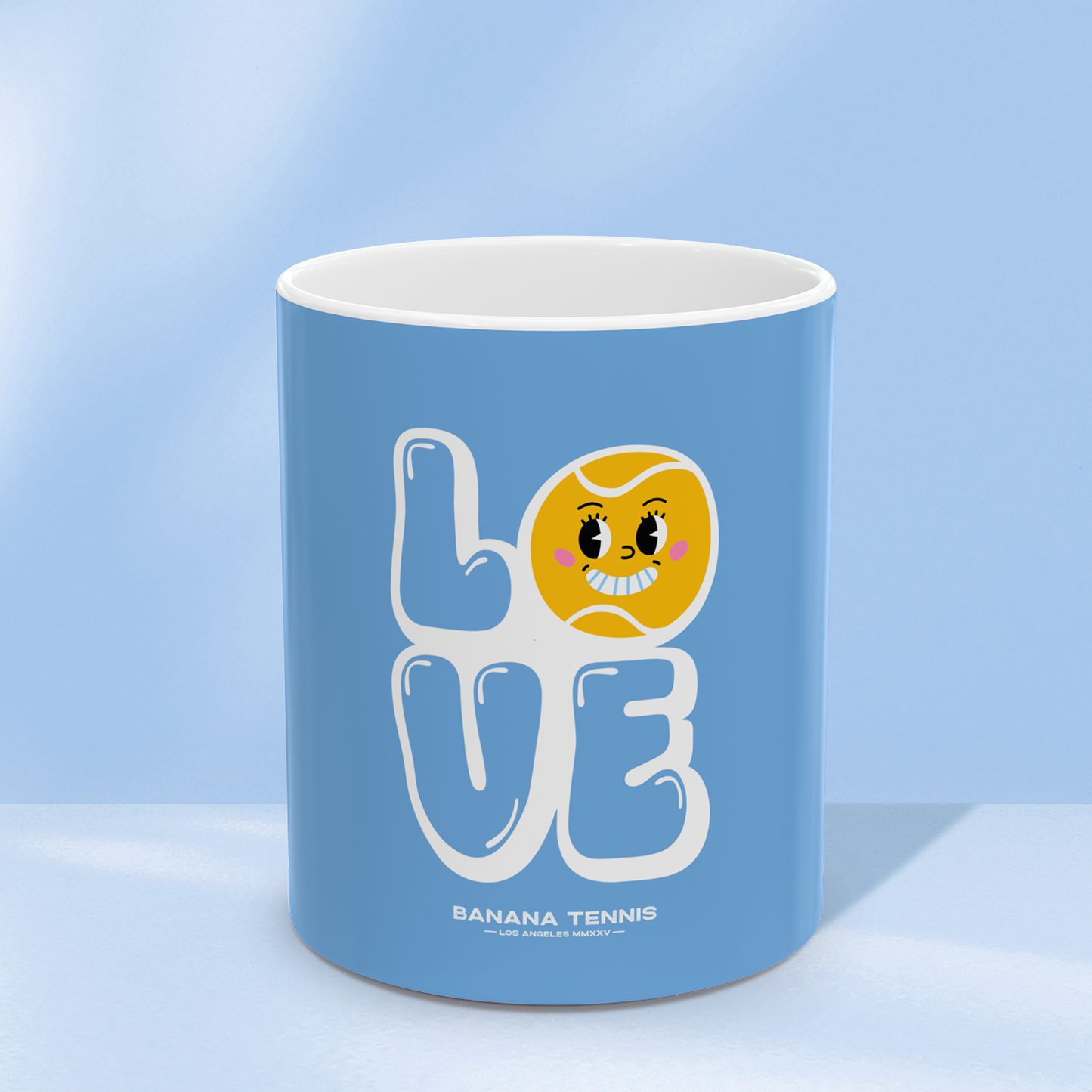LOVE · Ceramic Mug · Light Blue