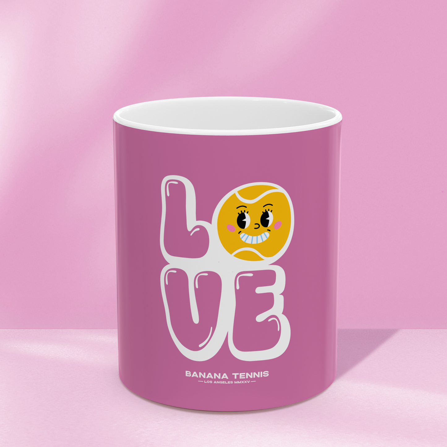 LOVE · Ceramic Mug · Pink