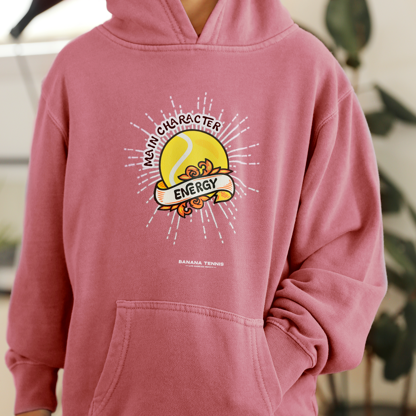 MAIN CHARACTER ENERGY · Vintage Wash Hoodie