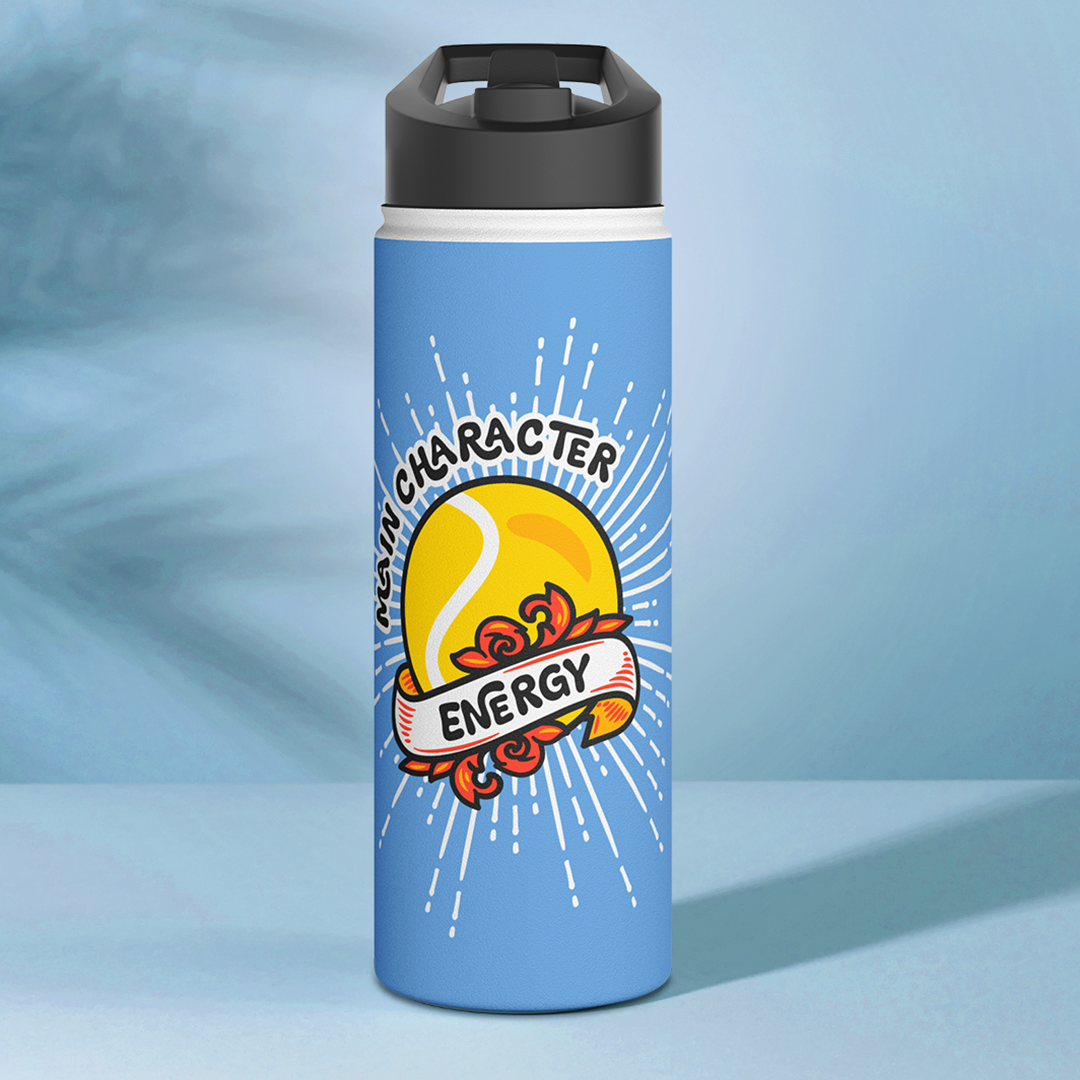MAIN CHARACTER ENERGY · Water Bottle · Light Blue