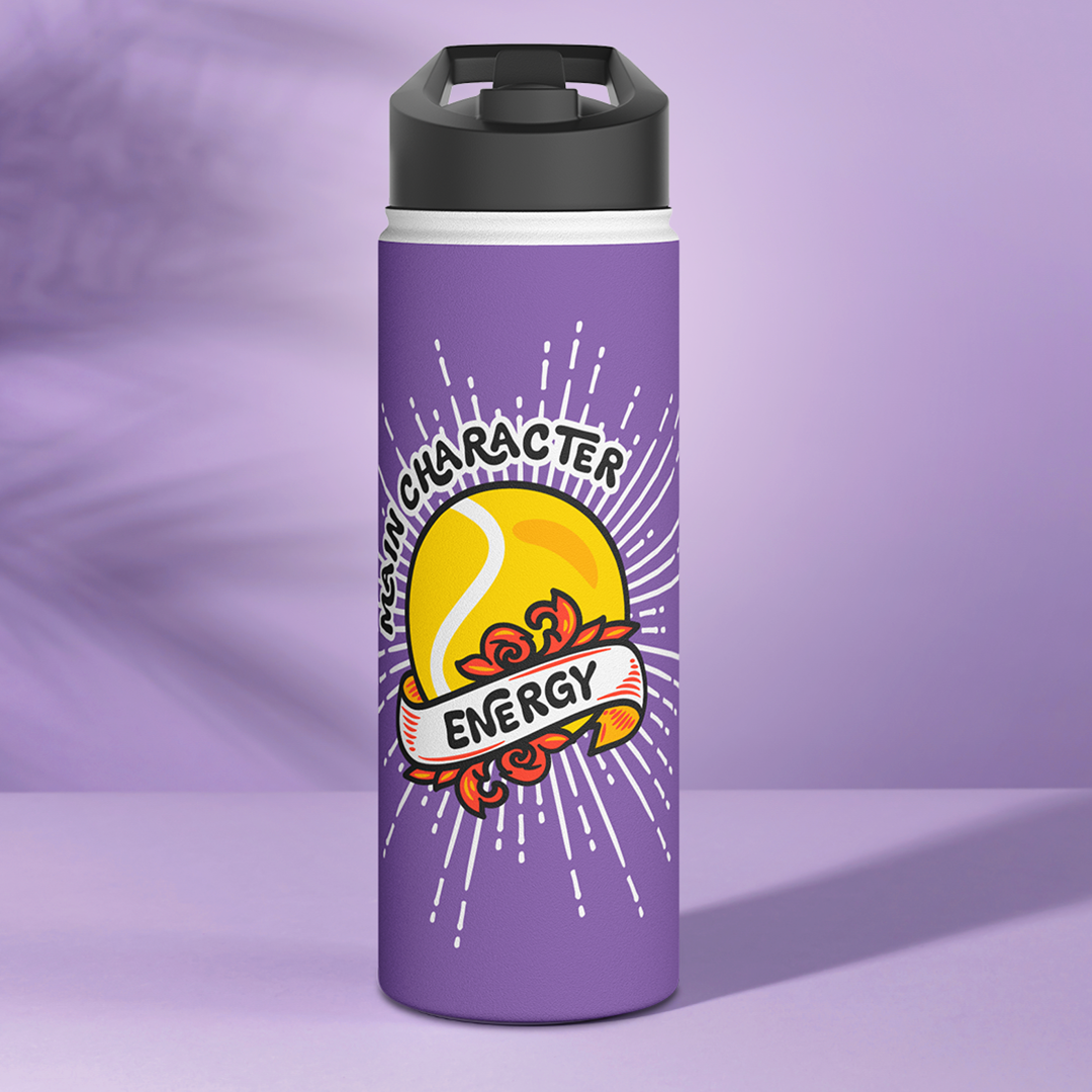 MAIN CHARACTER ENERGY · Water Bottle · Purple