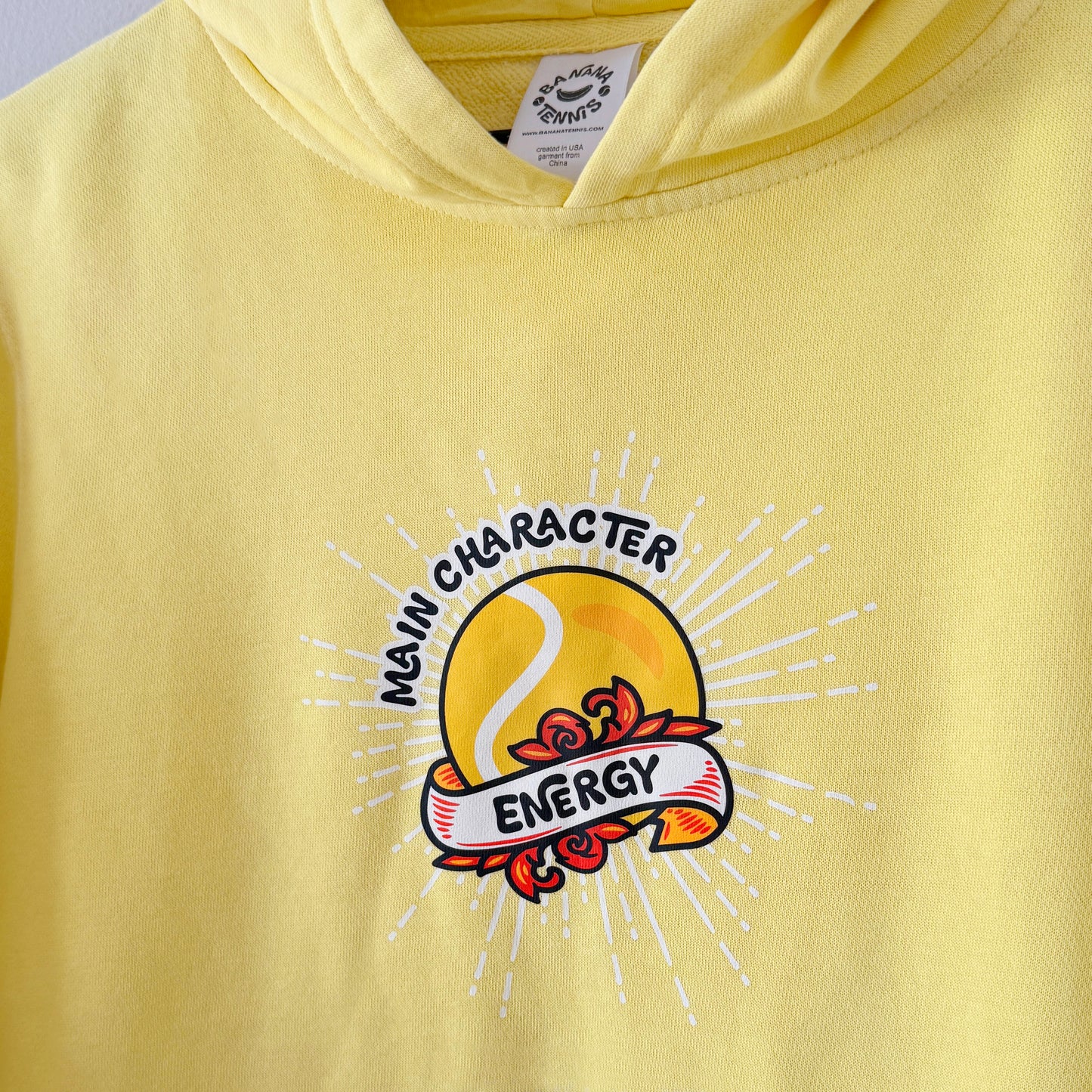 MAIN CHARACTER ENERGY · Vintage Wash Hoodie