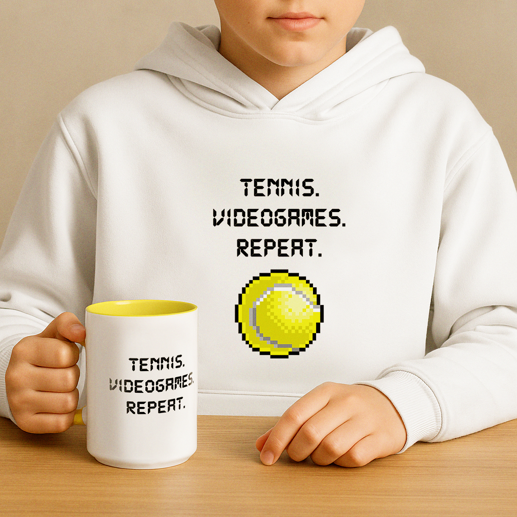 TENNIS VIDEOGAMES REPEAT · Youth Hoodie
