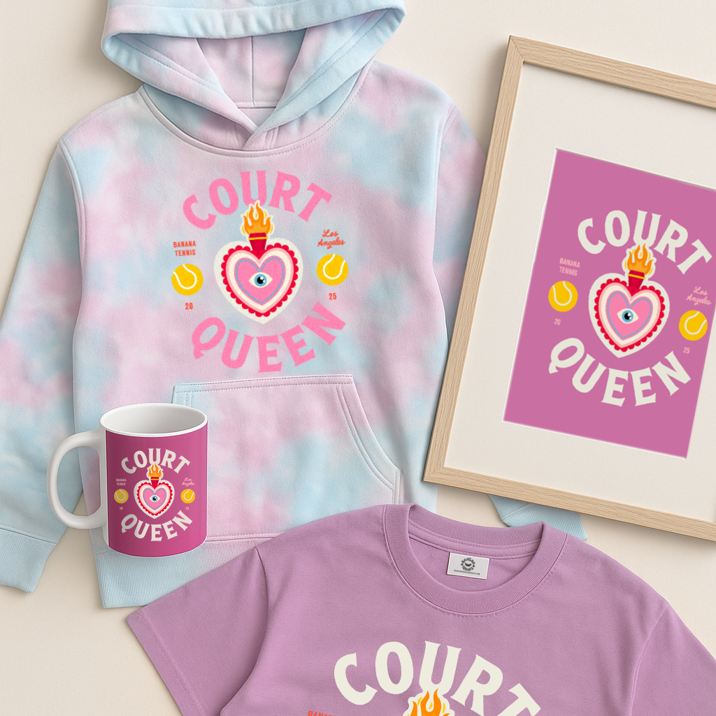 COURT QUEEN · Iconic Tennis Apparel to Rule
