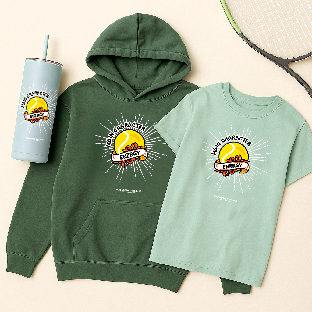 MAIN CHARACTER ENERGY · Tennis Gear for Confident  Kids