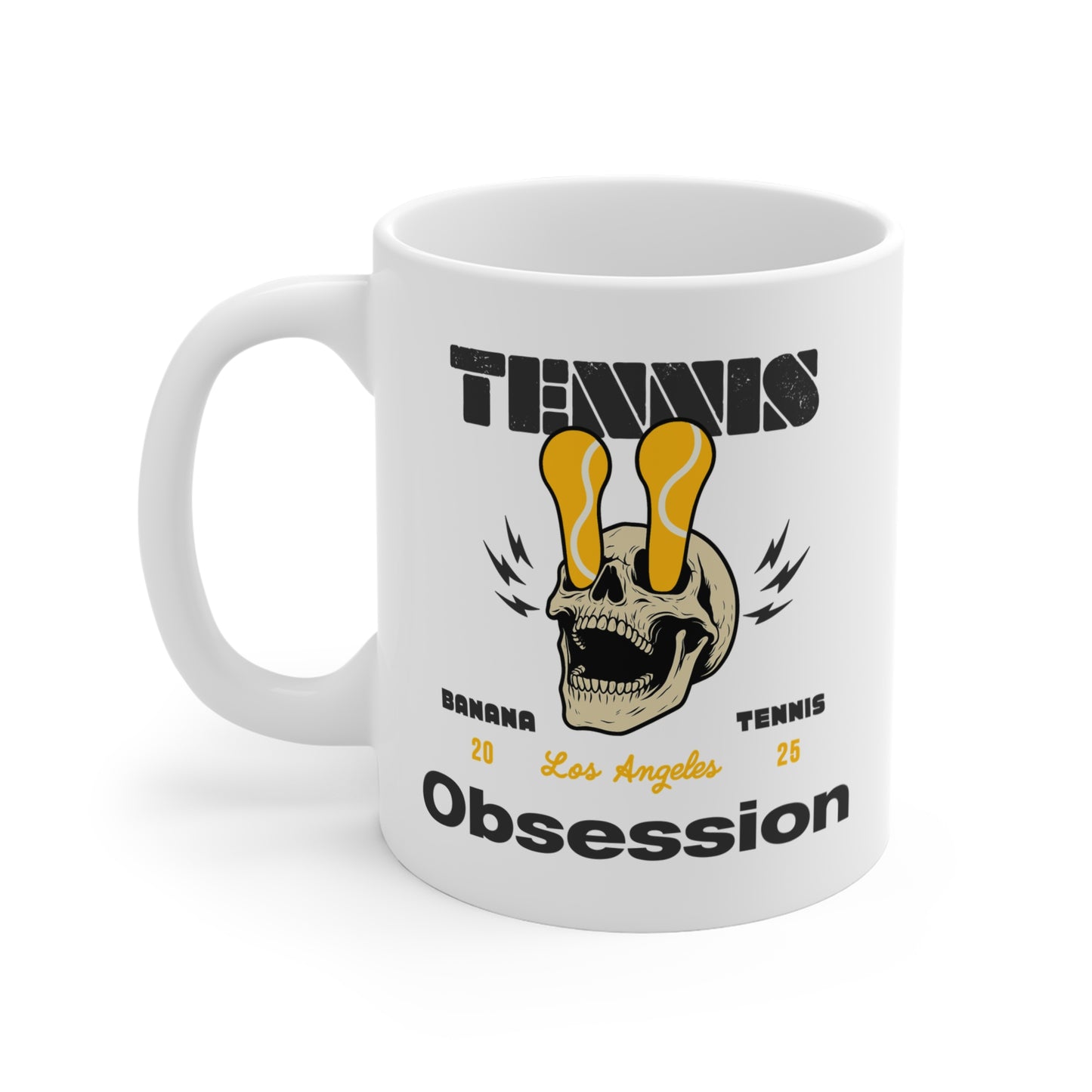TENNIS OBSESSION · White Tennis Mug