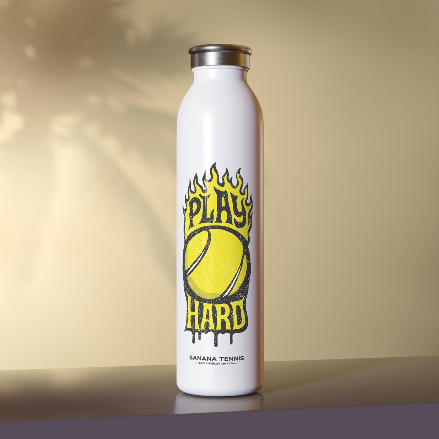 PLAY HARD · Slim Water Bottle