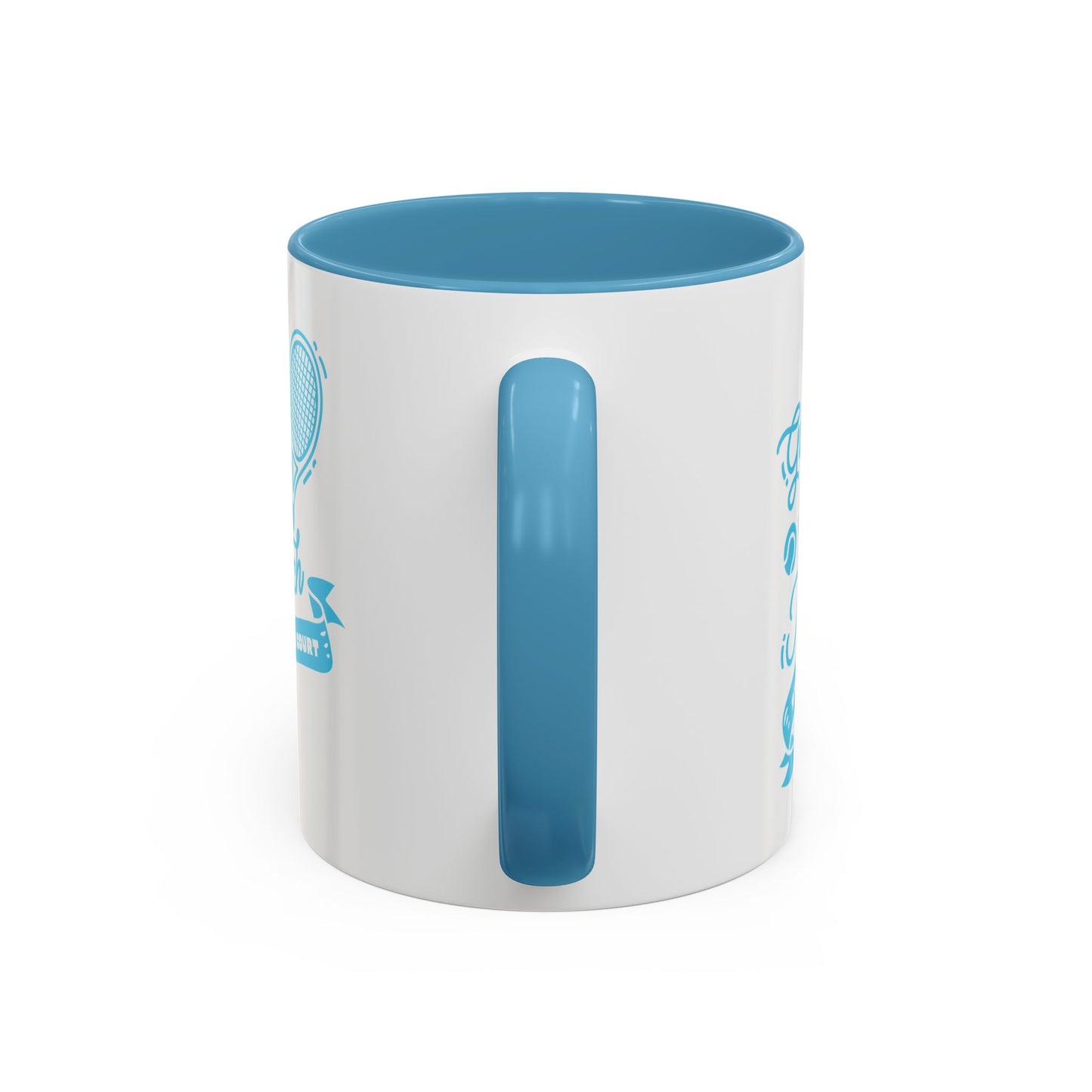 GAME SET MATCH · Tennis Mug · Light Blue