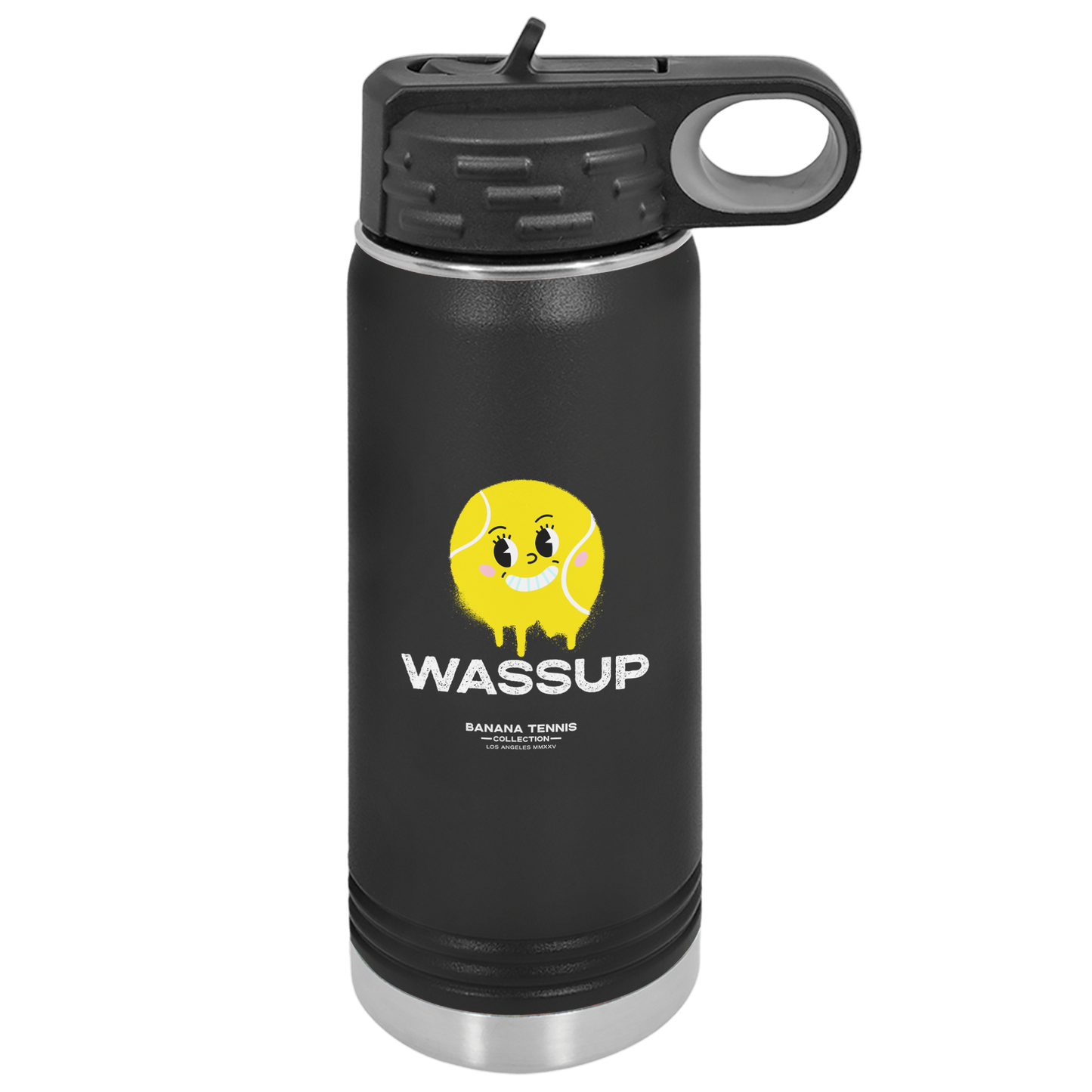 WASSUP · Stainless Steel Water Bottle · Black
