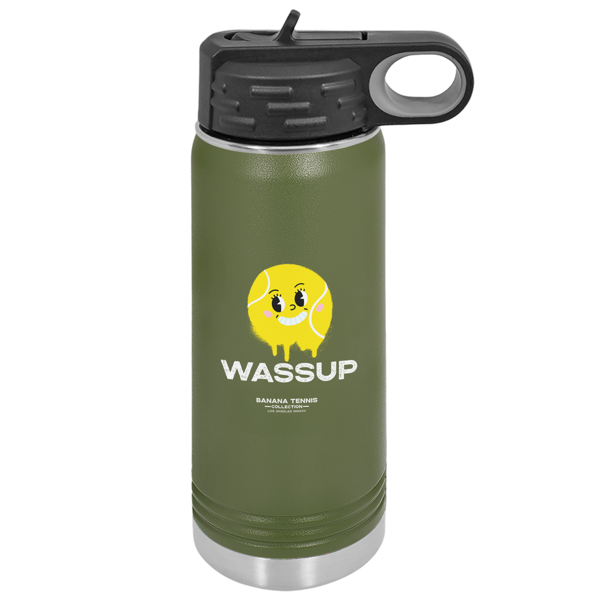 Banana Tennis WASSUP Water Bottle