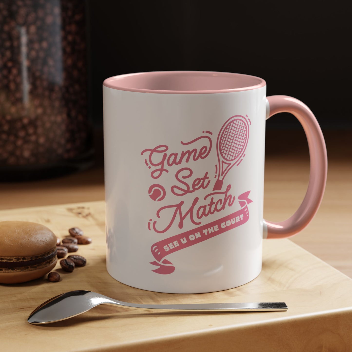 GAME SET MATCH · Tennis Mug · Pink