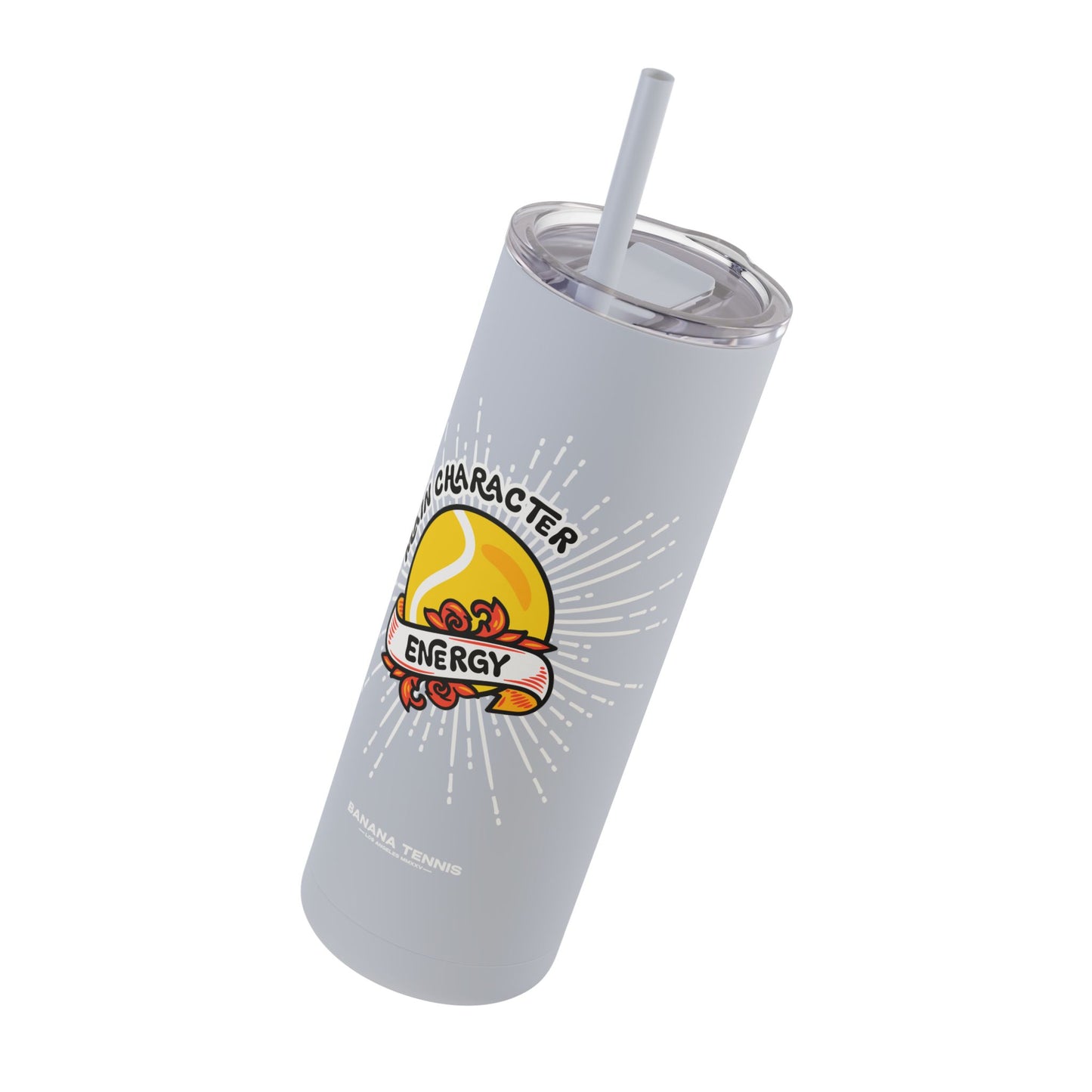 MAIN CHARACTER ENERGY · Skinny Matte Tumbler Dusty Blue