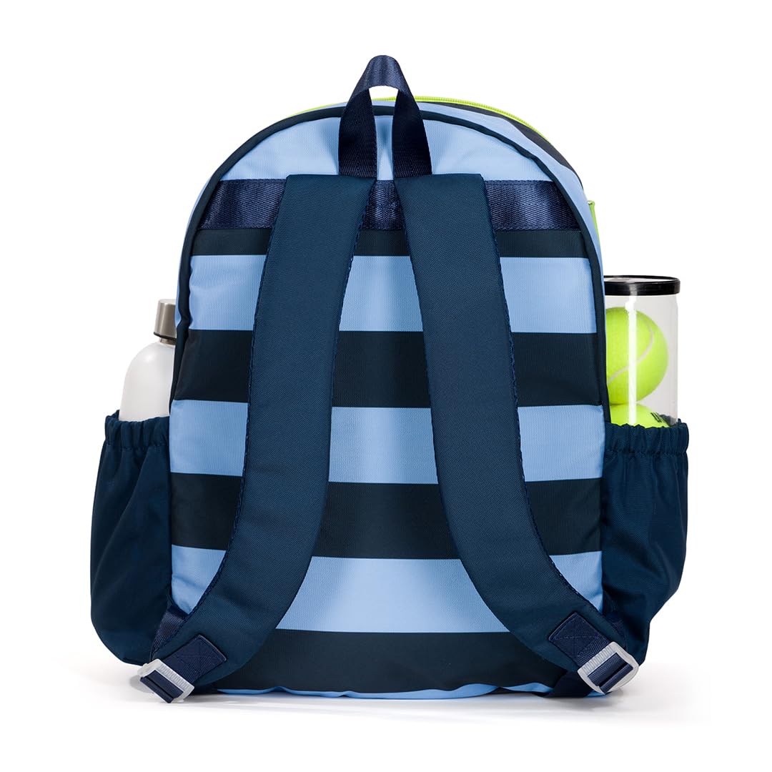 Big Love Tennis Backpack - 7/11 years old - Navy Blue Stripes