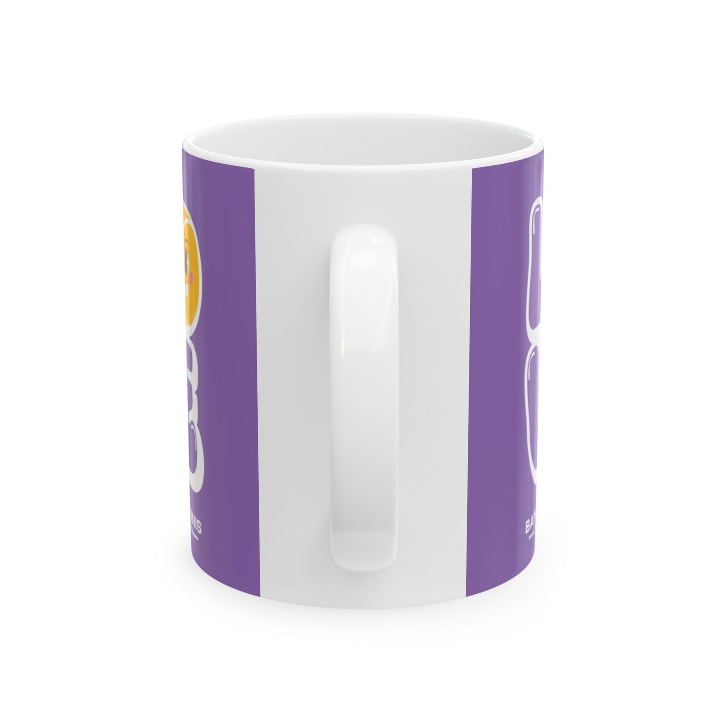 LOVE · Ceramic Tennis Mug · Purple