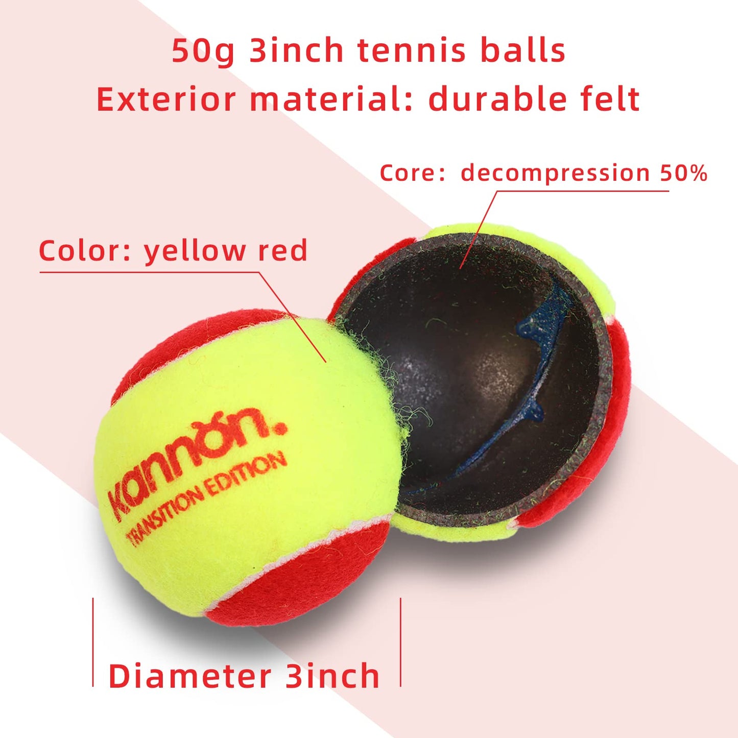 Red Dot Tennis Balls - 12 Pack