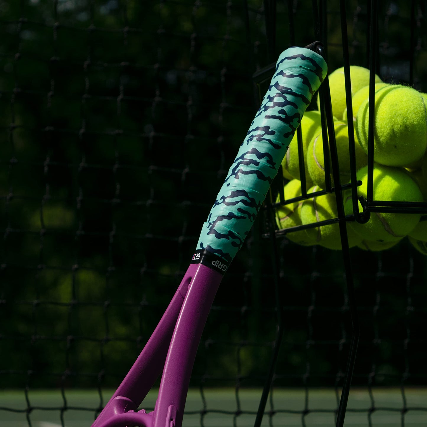 Tennis Racket Grip Tape - Camo Mint
