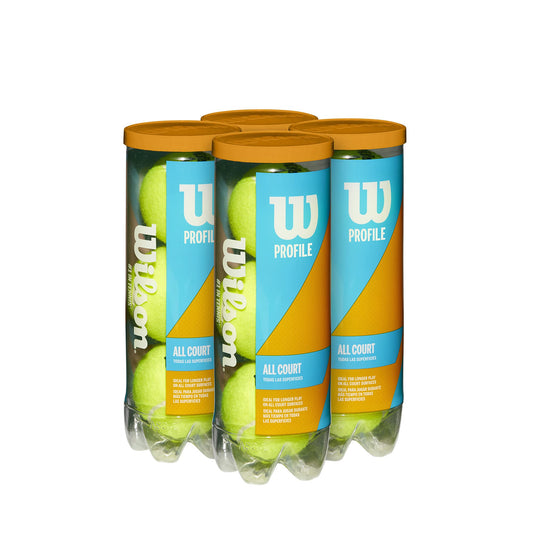 Wilson Profile All Court Tennis Balls - 12 Pack