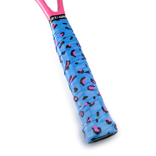 Tennis Racket Grip Tape - Animal Print Blue