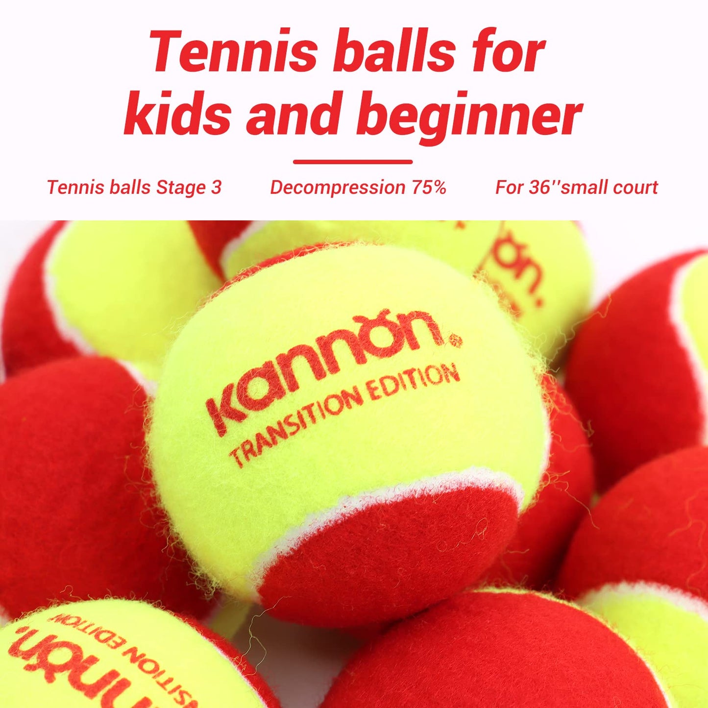 Red Dot Tennis Balls - 12 Pack