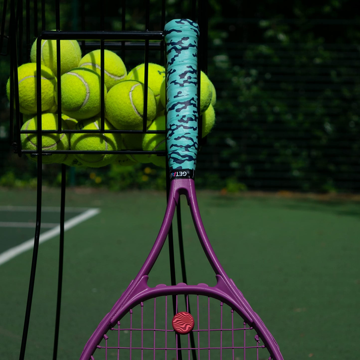 Tennis Racket Grip Tape - Camo Mint