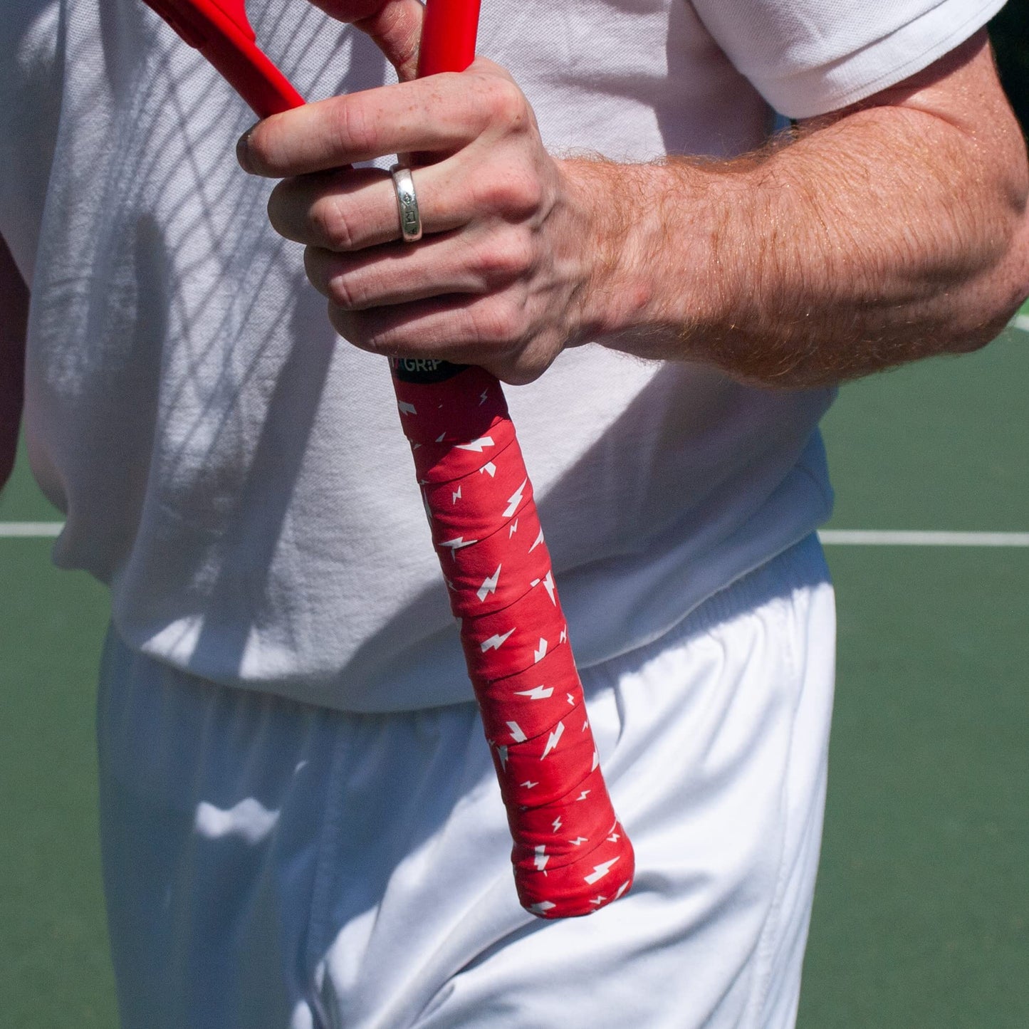 Tennis Racket Grip Tape - Red Flash