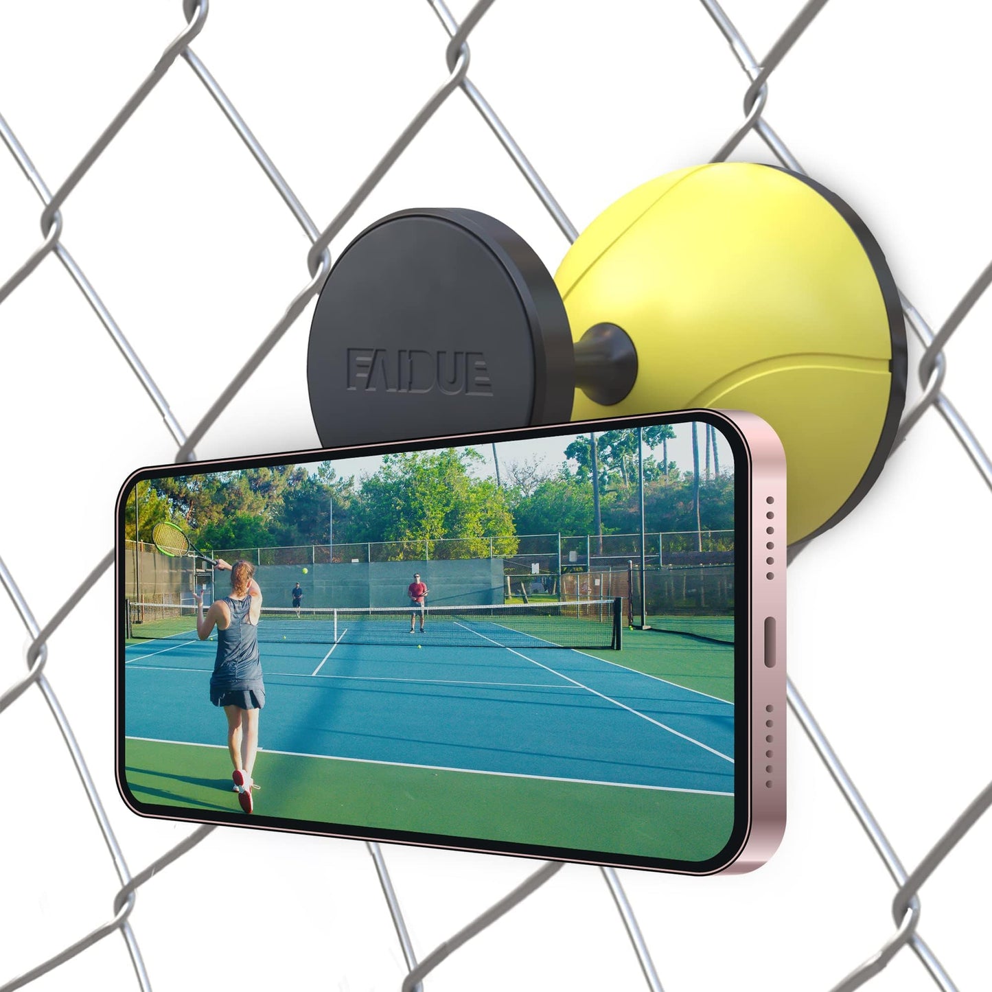 Tennis Fence Phone Mount