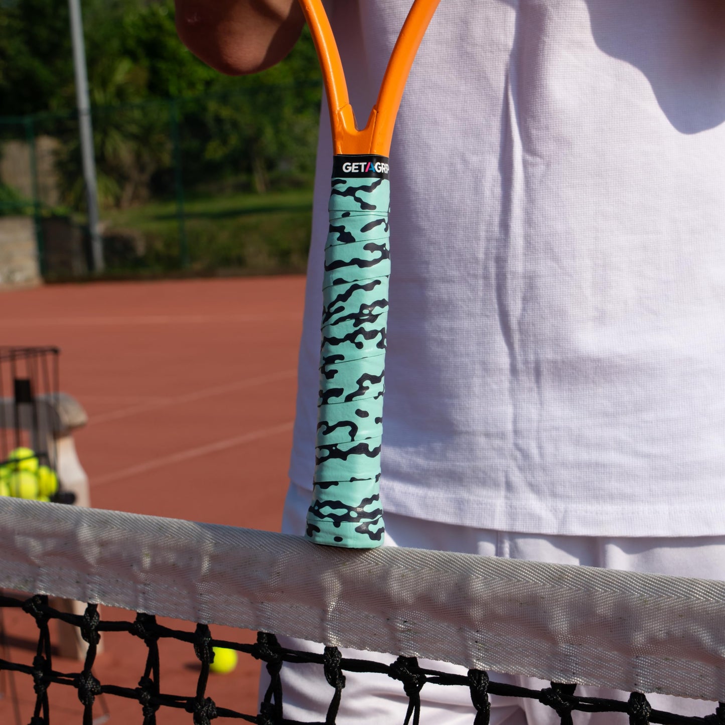 Tennis Racket Grip Tape - Camo Mint