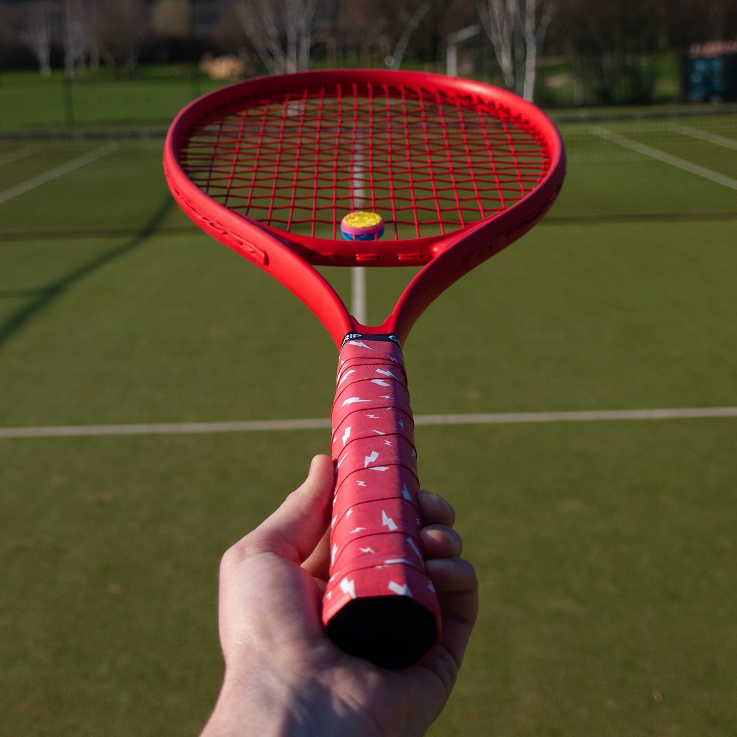 Tennis Racket Grip Tape - Red Flash