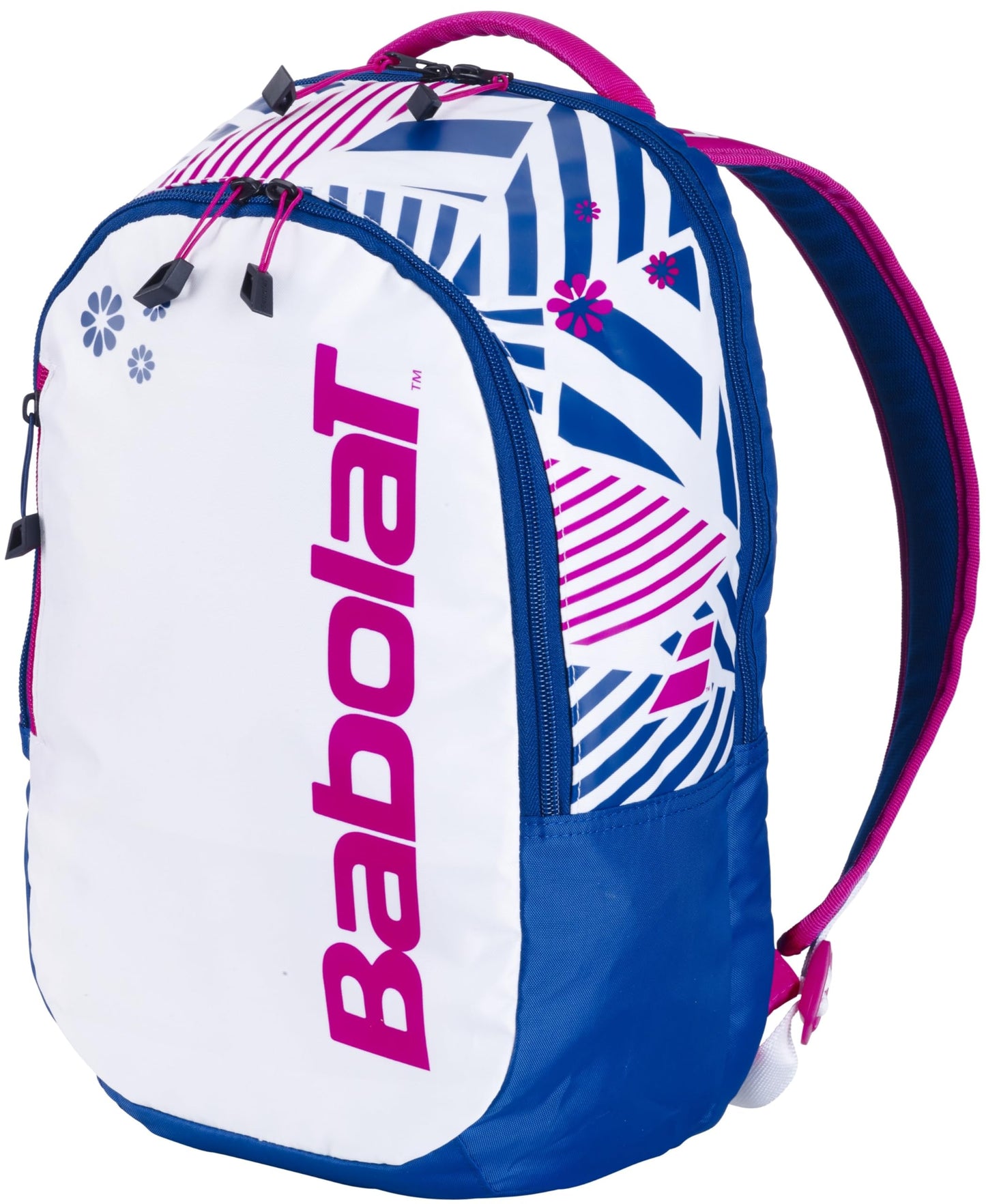 Babolat Jr Tennis Backpack (White/Blue/Pink)