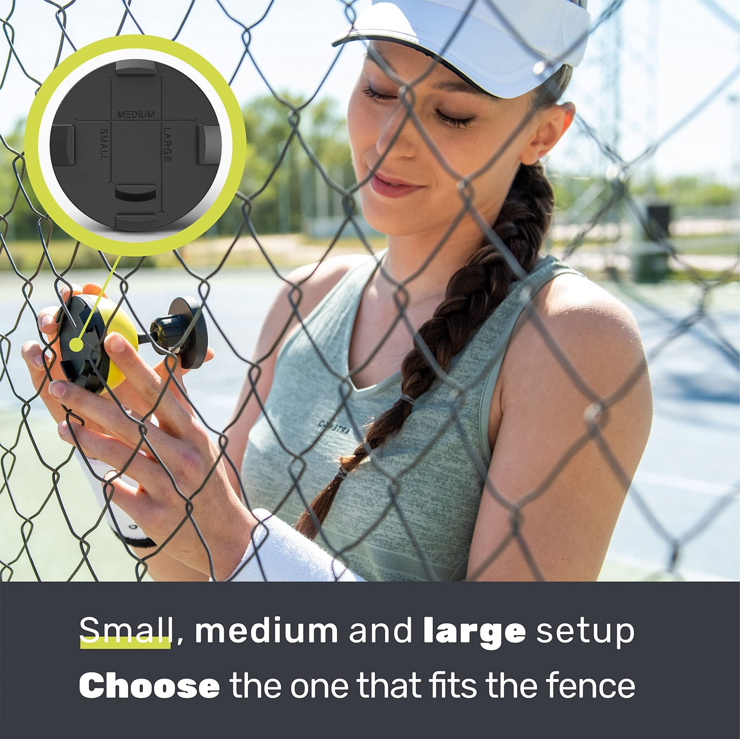 Tennis Fence Phone Mount