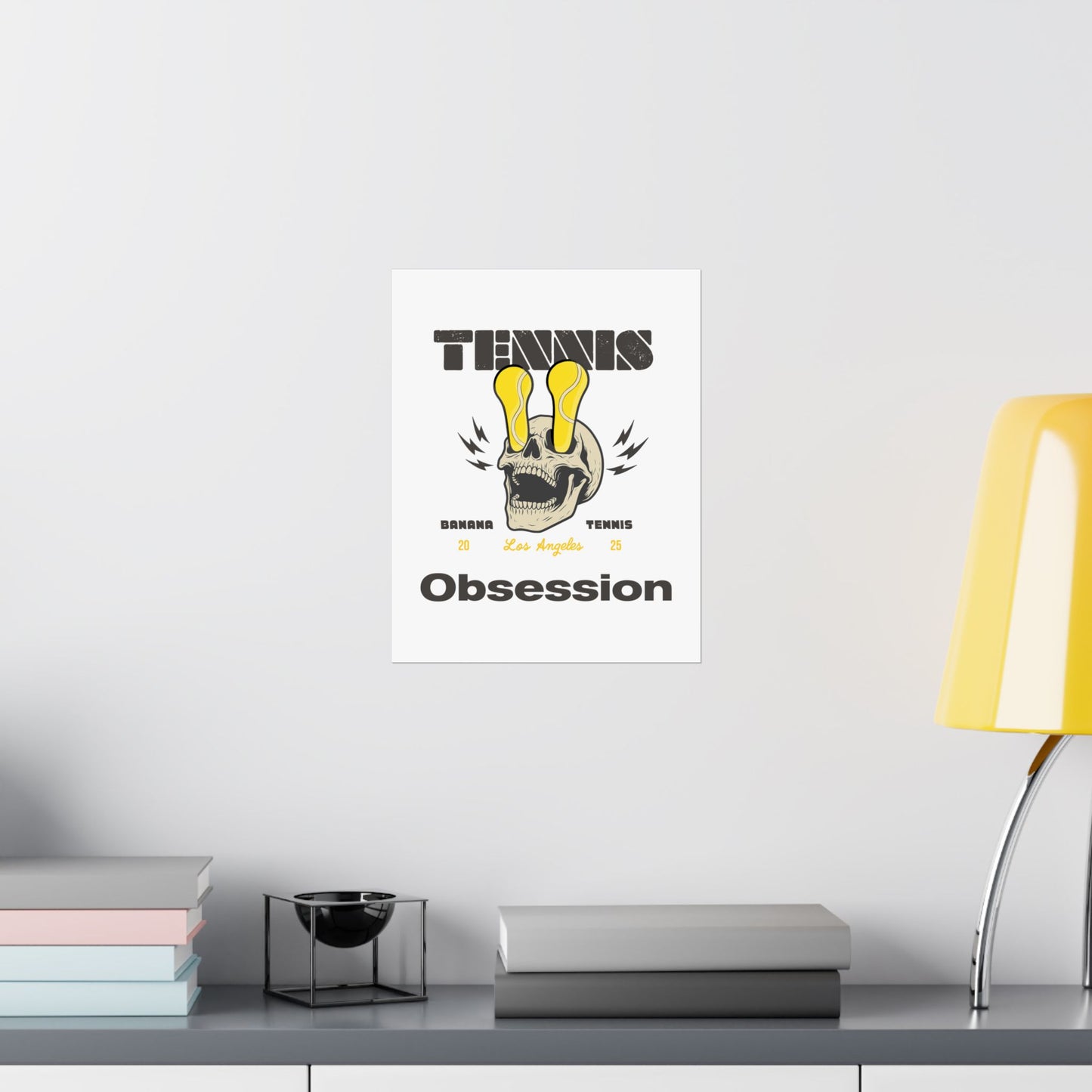 TENNIS OBSESSION · Matte Poster · White