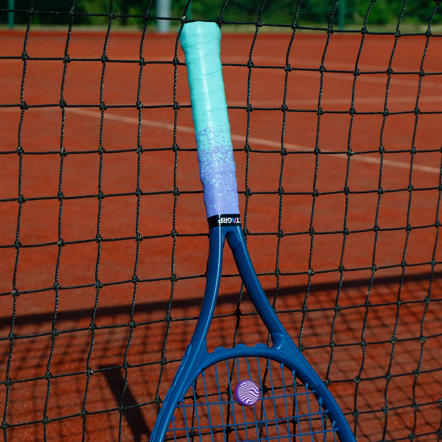 Tennis Racket Grip Tape - Mint + Purple