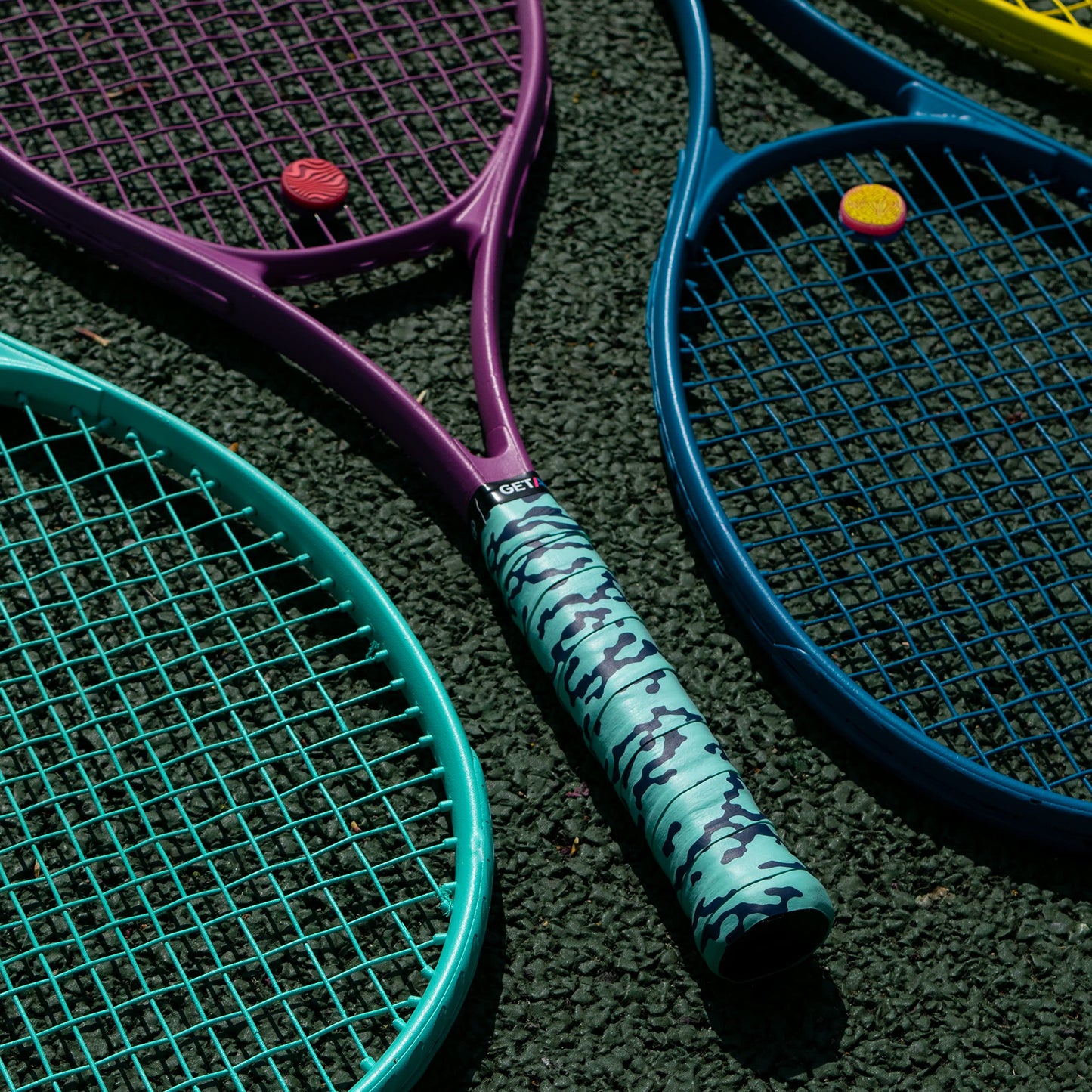 Tennis Racket Grip Tape - Camo Mint