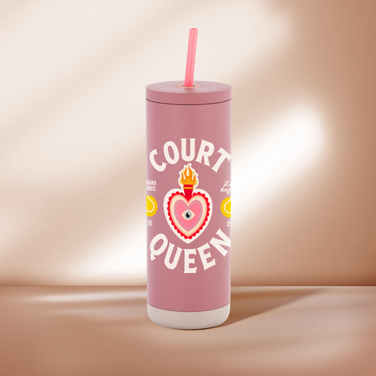 COURT QUEEN · Sip Tumbler · Pink