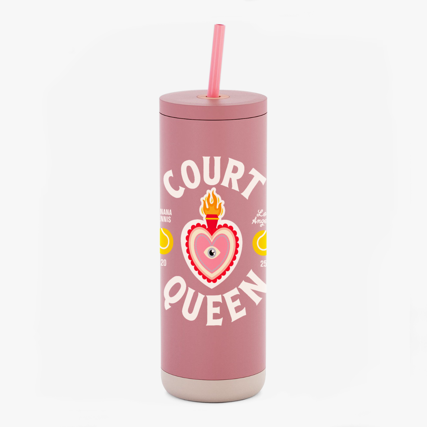 COURT QUEEN · Sip Tumbler · Pink